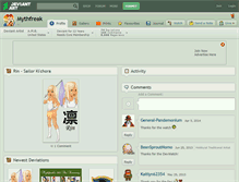 Tablet Screenshot of mythfreak.deviantart.com