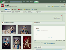 Tablet Screenshot of koszal.deviantart.com