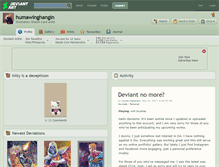 Tablet Screenshot of humawinghangin.deviantart.com