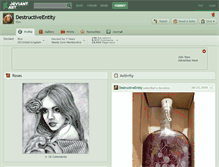 Tablet Screenshot of destructiveentity.deviantart.com