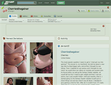 Tablet Screenshot of cherriesthegainer.deviantart.com