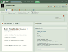 Tablet Screenshot of chillymunster.deviantart.com