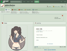 Tablet Screenshot of patternfactory.deviantart.com