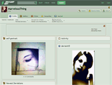 Tablet Screenshot of marvelousthing.deviantart.com