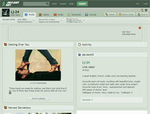 Tablet Screenshot of lj-24.deviantart.com