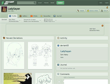 Tablet Screenshot of ladysayan.deviantart.com