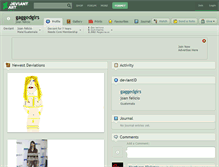 Tablet Screenshot of gaggedgirs.deviantart.com