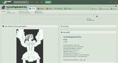 Desktop Screenshot of honeyringobubbletea.deviantart.com