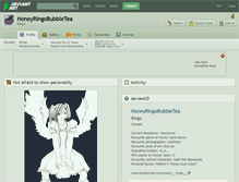 Tablet Screenshot of honeyringobubbletea.deviantart.com