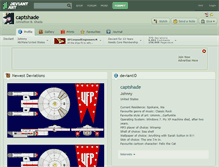 Tablet Screenshot of captshade.deviantart.com