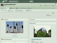 Tablet Screenshot of nothinbutadreamer.deviantart.com