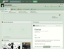 Tablet Screenshot of melcadrien.deviantart.com
