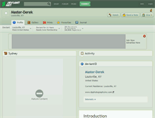 Tablet Screenshot of master-derek.deviantart.com