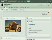 Tablet Screenshot of cheshmehregi.deviantart.com