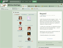 Tablet Screenshot of delicious-bearhug.deviantart.com