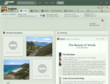 Tablet Screenshot of leyghan.deviantart.com