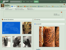 Tablet Screenshot of kjellnz.deviantart.com
