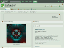 Tablet Screenshot of kanadragonheart.deviantart.com