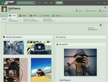 Tablet Screenshot of cyfotrance.deviantart.com
