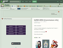 Tablet Screenshot of chyana.deviantart.com