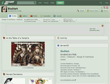Tablet Screenshot of blodvark.deviantart.com