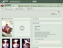 Tablet Screenshot of caracakes.deviantart.com