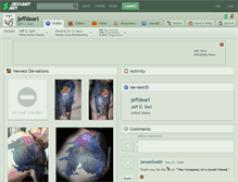Tablet Screenshot of jeffdearl.deviantart.com