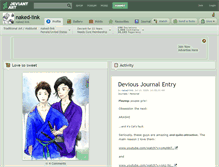 Tablet Screenshot of naked-link.deviantart.com