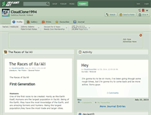 Tablet Screenshot of cloudclone1994.deviantart.com