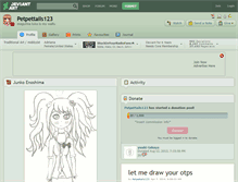 Tablet Screenshot of petpettails123.deviantart.com