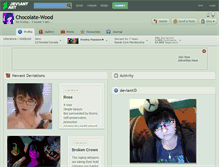 Tablet Screenshot of chocolate-wood.deviantart.com