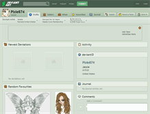 Tablet Screenshot of pixie874.deviantart.com