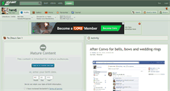 Desktop Screenshot of handj.deviantart.com