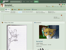 Tablet Screenshot of bunnygal2.deviantart.com