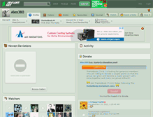 Tablet Screenshot of alex380.deviantart.com