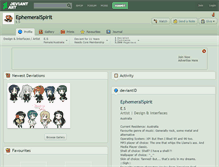 Tablet Screenshot of ephemeralspirit.deviantart.com
