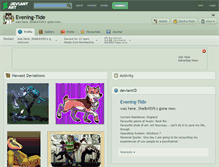 Tablet Screenshot of evening-tide.deviantart.com