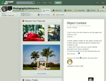 Tablet Screenshot of photographyunknown.deviantart.com