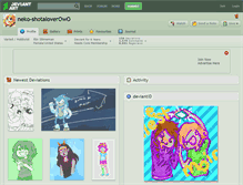 Tablet Screenshot of neko-shotaloverowo.deviantart.com