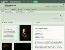 Tablet Screenshot of littlemisschivous.deviantart.com