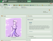 Tablet Screenshot of kamly.deviantart.com