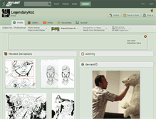 Tablet Screenshot of legendaryroz.deviantart.com