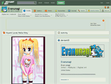 Tablet Screenshot of evanunagi.deviantart.com