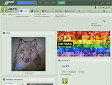Tablet Screenshot of joejfg.deviantart.com