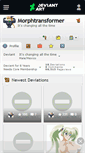 Mobile Screenshot of morphtransformer.deviantart.com