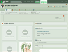 Tablet Screenshot of morphtransformer.deviantart.com