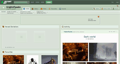 Desktop Screenshot of knightofspades.deviantart.com