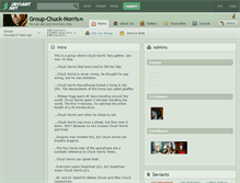 Tablet Screenshot of group-chuck-norris.deviantart.com