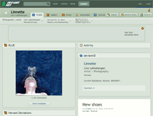 Tablet Screenshot of linnette.deviantart.com