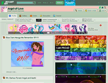 Tablet Screenshot of angel-of-love.deviantart.com